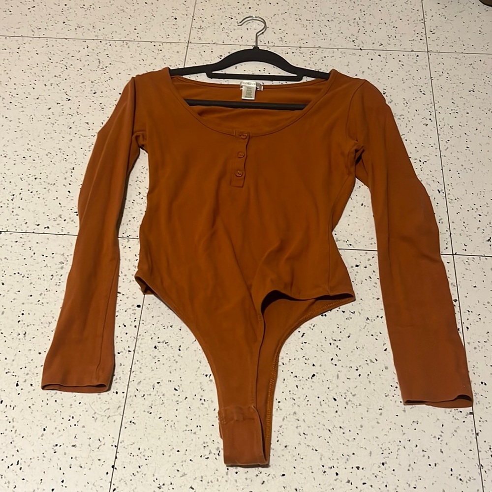 BOZZOLO Burnt Orange Bodysuit